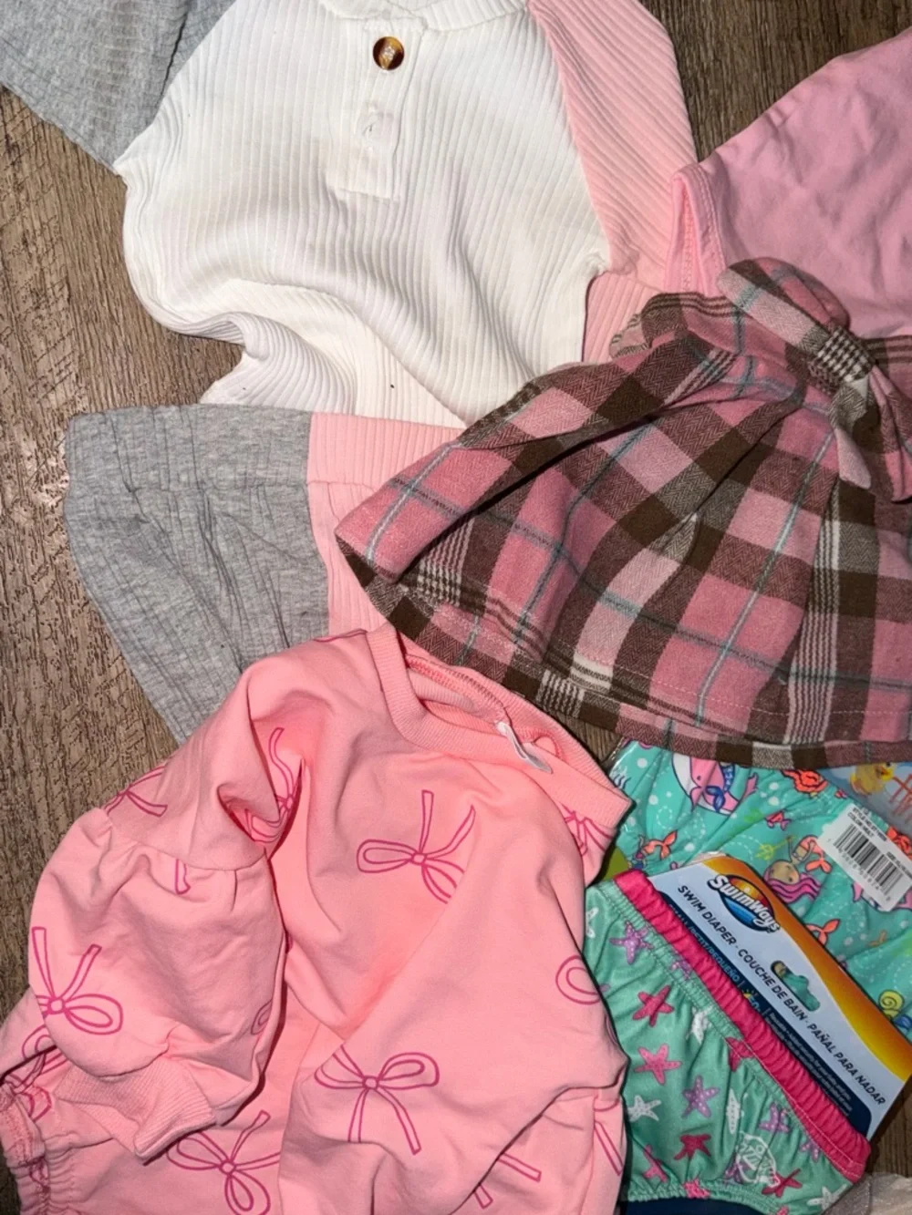 Mixed Baby Girl Clothes Lot - Pink & Pastel Pieces